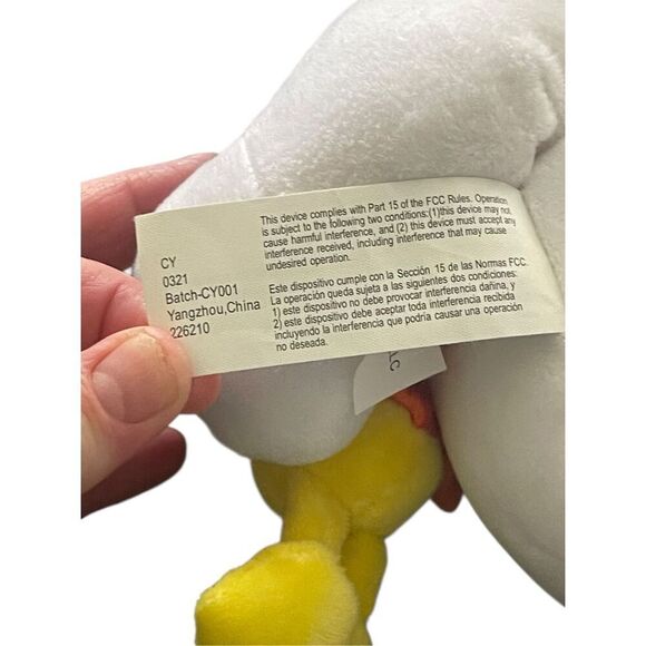 Peanuts Kids White Black Snoopy & Woodstock Pilgrim Side-stepper Music Plush OS - Picture 12 of 13